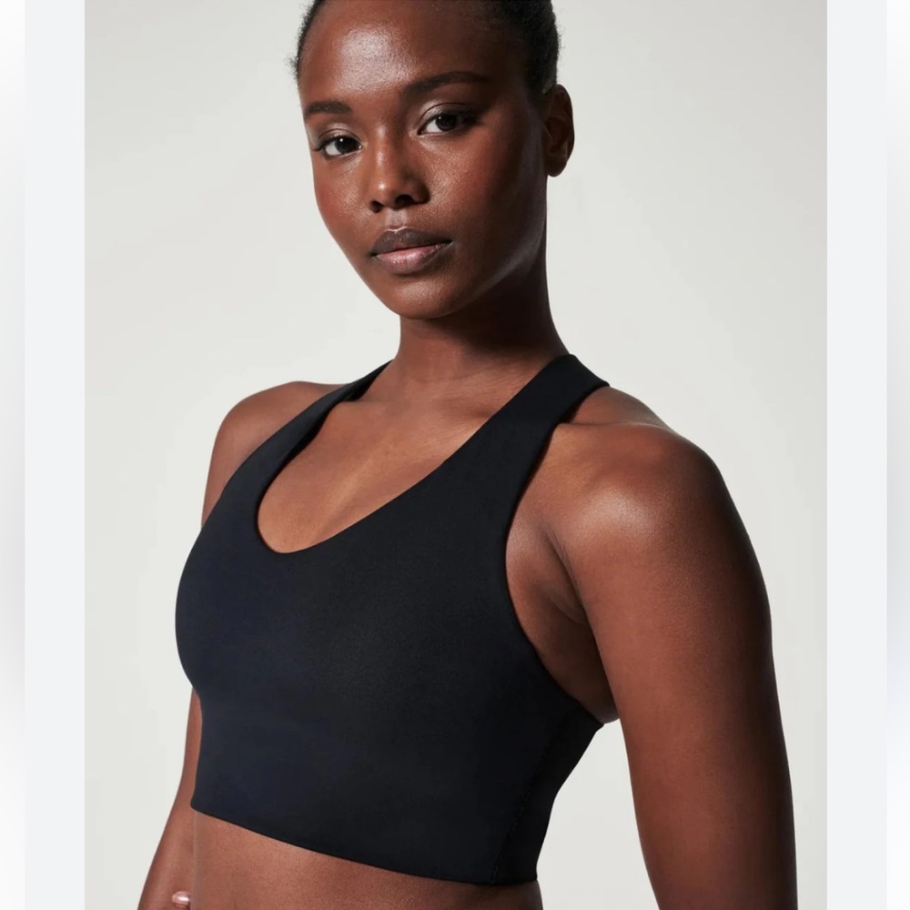 Spanx Longline Sports Bra Size M Black